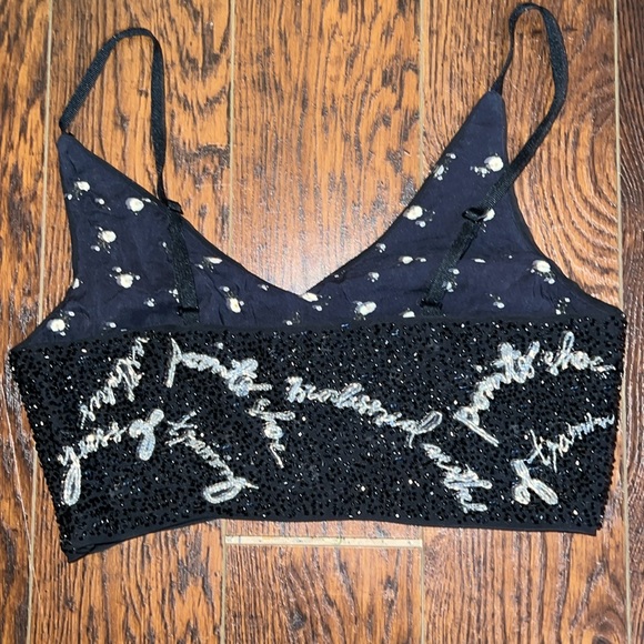 Beaded top with side zip •Sample• Size 6 H&M Studio S/s 2017 - Picture 4 of 10